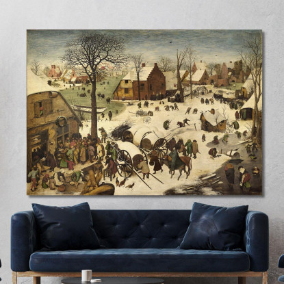 Il Censimento Di Betlemme Pieter Bruegel pbr1 quadro stampato su tela