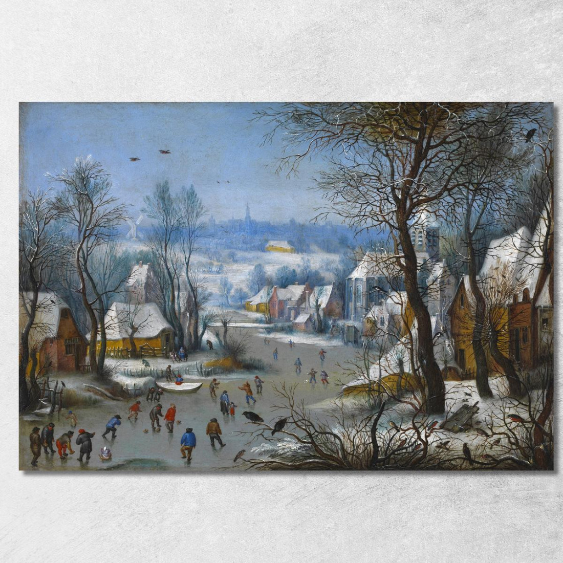 Un Pezzo Invernale Pieter Bruegel pbr2 quadro stampato su tela Un Pezzo Invernale Pieter Bruegel pbr2 quadro stampato su tela