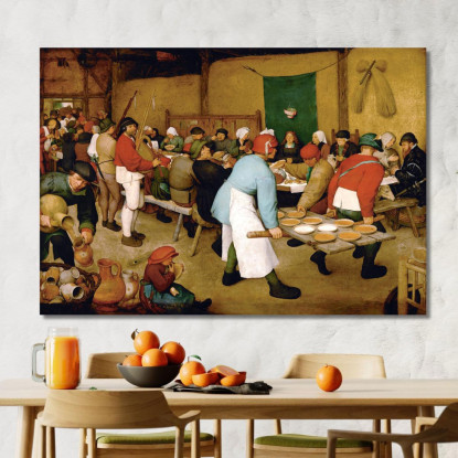 Banchetto Nunziale Pieter Bruegel pbr4 quadro stampato su tela