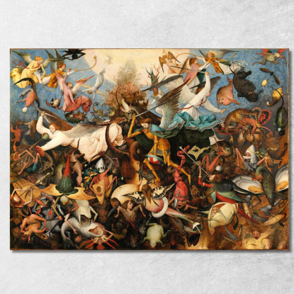 Caduta Degli Angeli Ribelli Pieter Bruegel pbr6 quadro stampato su tela