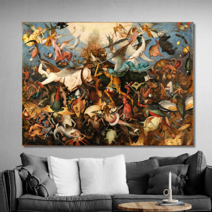 Caduta Degli Angeli Ribelli Pieter Bruegel pbr6 quadro stampato su tela