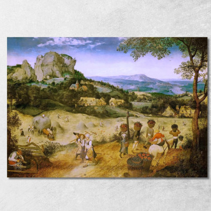 Fienagione Pieter Bruegel pbr10 quadro stampato su tela