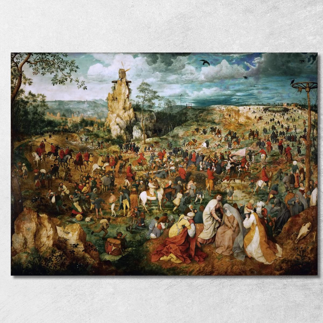 La Processione Al Calvario Pieter Bruegel pbr16 quadro stampato su tela