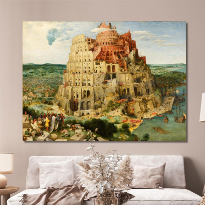 La Torre Di_Babele Pieter Bruegel pbr21 quadro stampato su tela