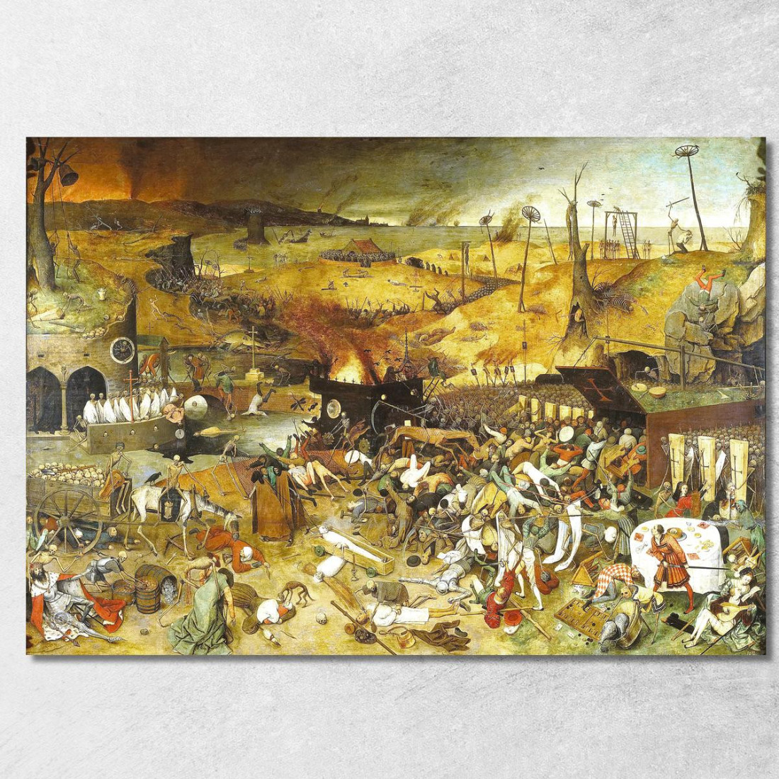 Trionfo Della Morte Pieter Bruegel pbr22 quadro stampato su tela Trionfo Della Morte Pieter Bruegel pbr22 quadro stampato su tela