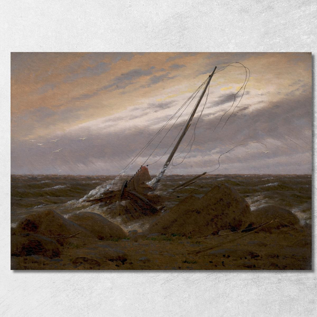 Dopo La Tempesta 1816 1817 Caspar David Friedrich cdf3 quadro stampato su tela Dopo La Tempesta 1816 1817 Caspar David Friedrich cdf3 quadro stampato su tela
