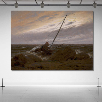 Dopo La Tempesta 1816 1817 Caspar David Friedrich cdf3 quadro stampato su tela