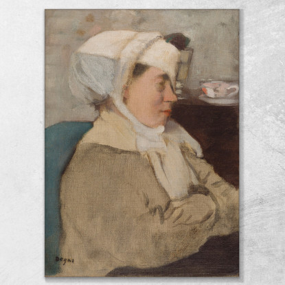 Donna Con Una Benda Edgar Degas edg294 quadro stampato su tela