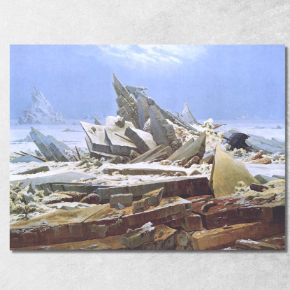 Il Mare Di Ghiacci Caspar David Friedrich cdf9 quadro stampato su tela