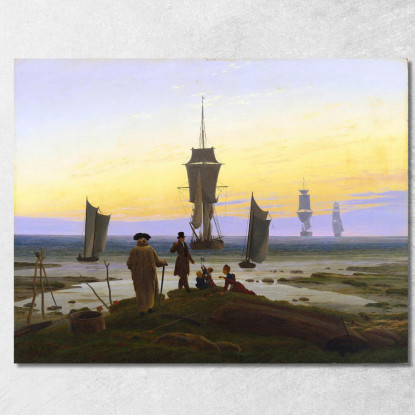 Le Tre Età Dell Uomo Caspar David Friedrich cdf13 quadro stampato su tela