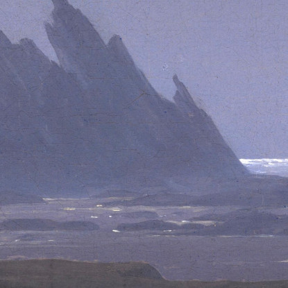 Barriera Corallina Rocciosa In Riva Al Mare Caspar David Friedrich cdf26 quadro stampato su tela