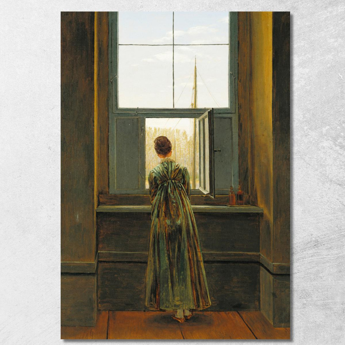 Donna Alla Finestra Caspar David Friedrich cdf47 quadro stampato su tela Donna Alla Finestra Caspar David Friedrich cdf47 quadro stampato su tela