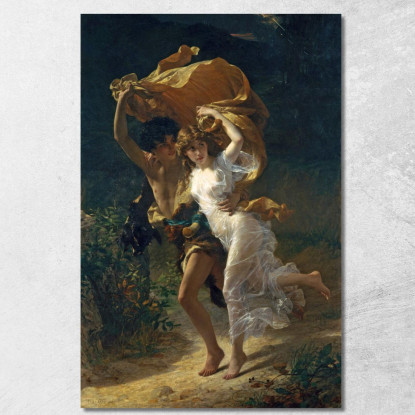 La Tempesta 1880 Pierre-Auguste Cot pac7 quadro stampato su tela