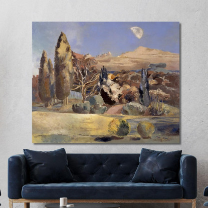 Paesaggio Del Primo Quarto Di Luna Paul Nash pns4 quadro stampato su tela