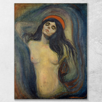 Madonna Edvard Munch em4 quadro stampato su tela