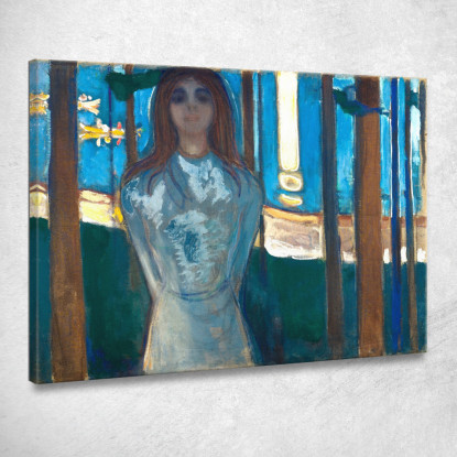 La Voce Notte D'Estate Edvard Munch em10 quadro stampato su tela