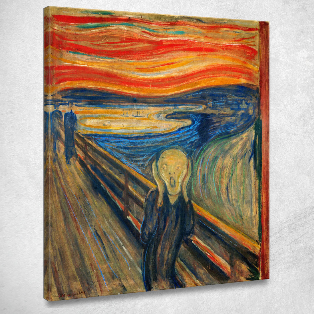 L'Urlo Edvard Munch em13 quadro stampato su tela L'Urlo Edvard Munch em13 quadro stampato su tela