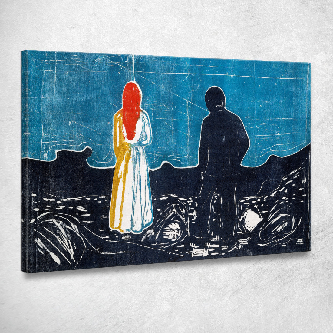 Solitudine Edvard Munch em23 quadro stampato su tela Solitudine Edvard Munch em23 quadro stampato su tela