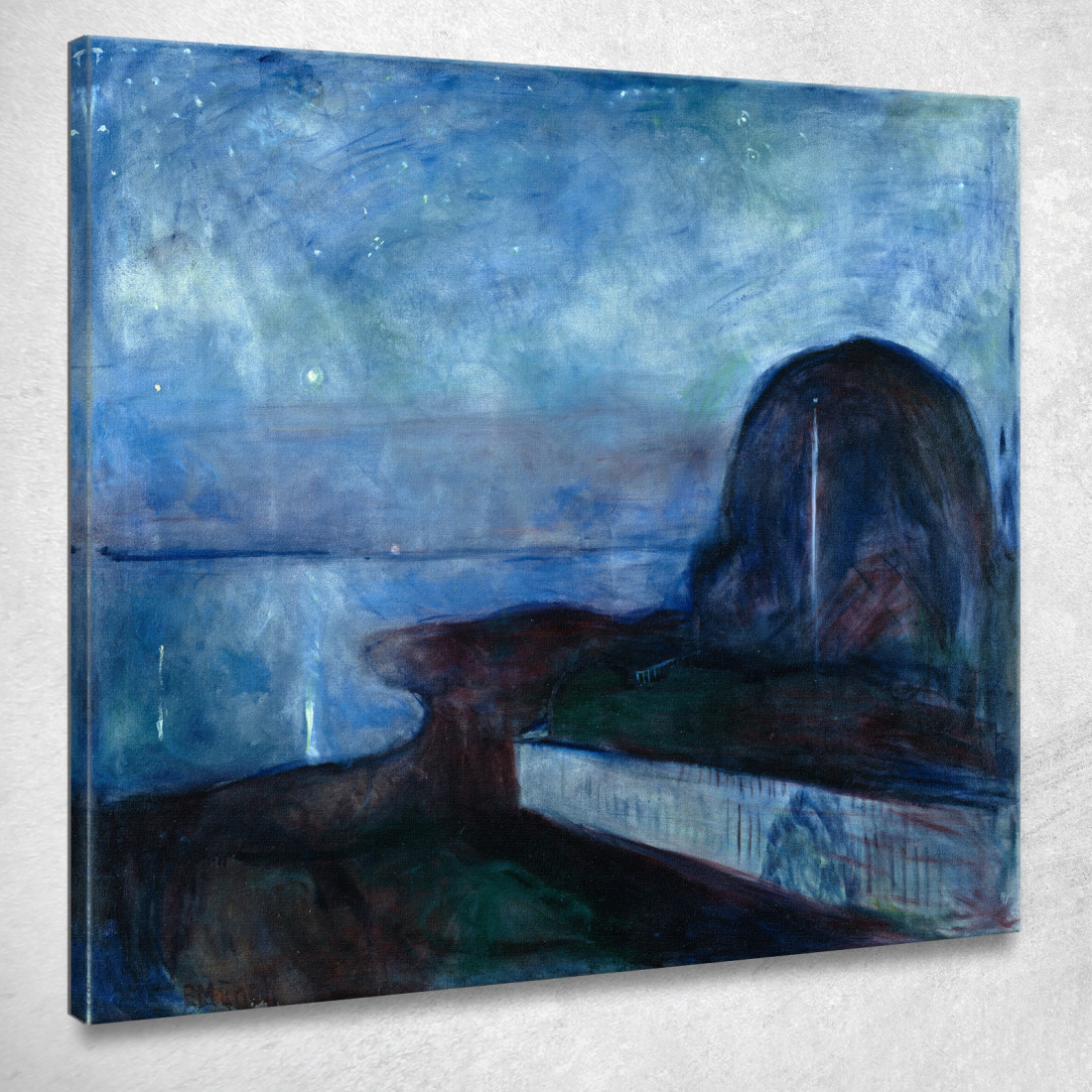 Notte Stellata Edvard Munch em37 quadro stampato su tela Notte Stellata Edvard Munch em37 quadro stampato su tela