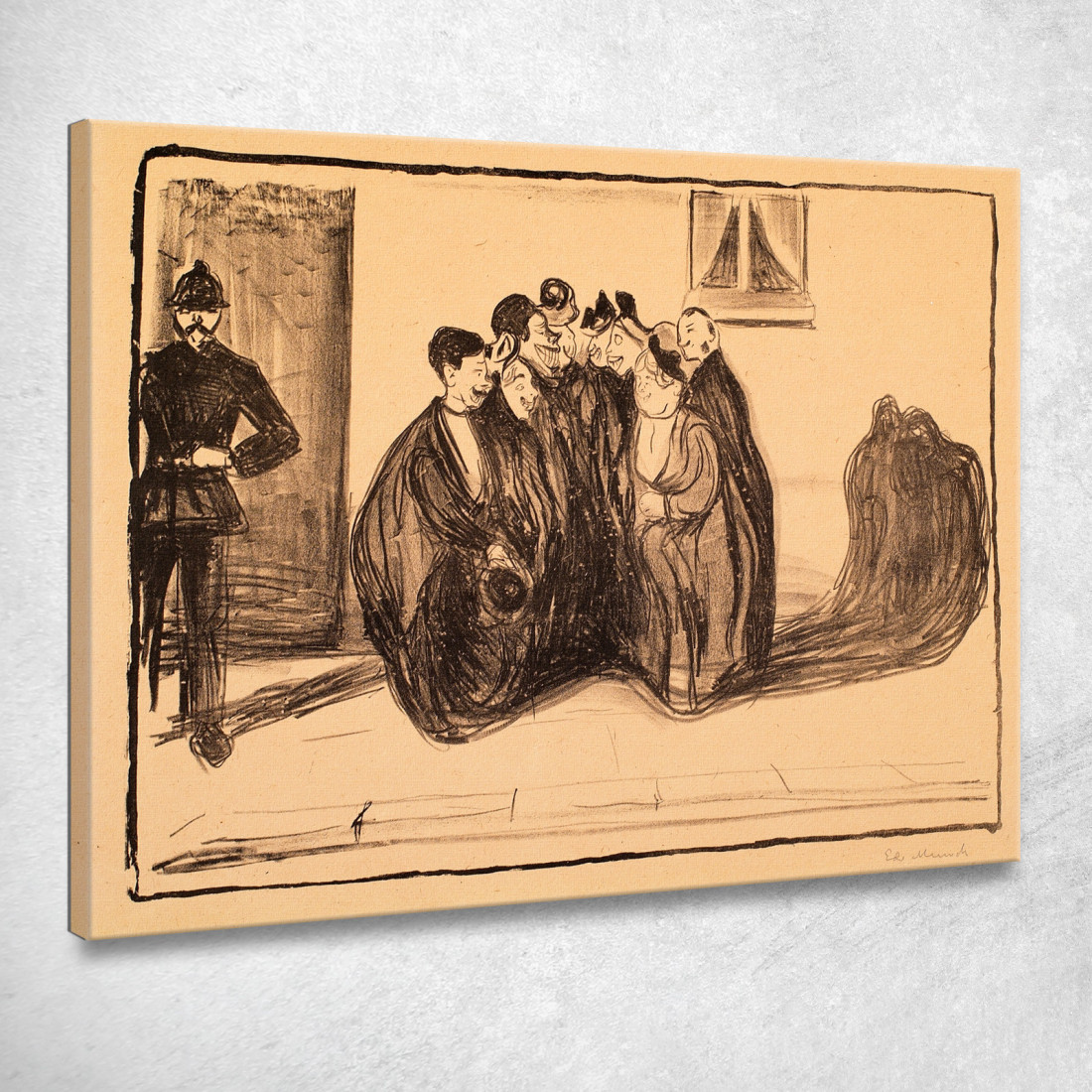 Dopo La Festa Edvard Munch em42 quadro stampato su tela Dopo La Festa Edvard Munch em42 quadro stampato su tela