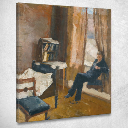 Andrea Lettura Edvard Munch em49 quadro stampato su tela