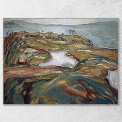 Paesaggio Costiero Edvard Munch em83 quadro stampato su tela