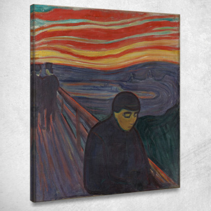 Disperazione Edvard Munch em94 quadro stampato su tela