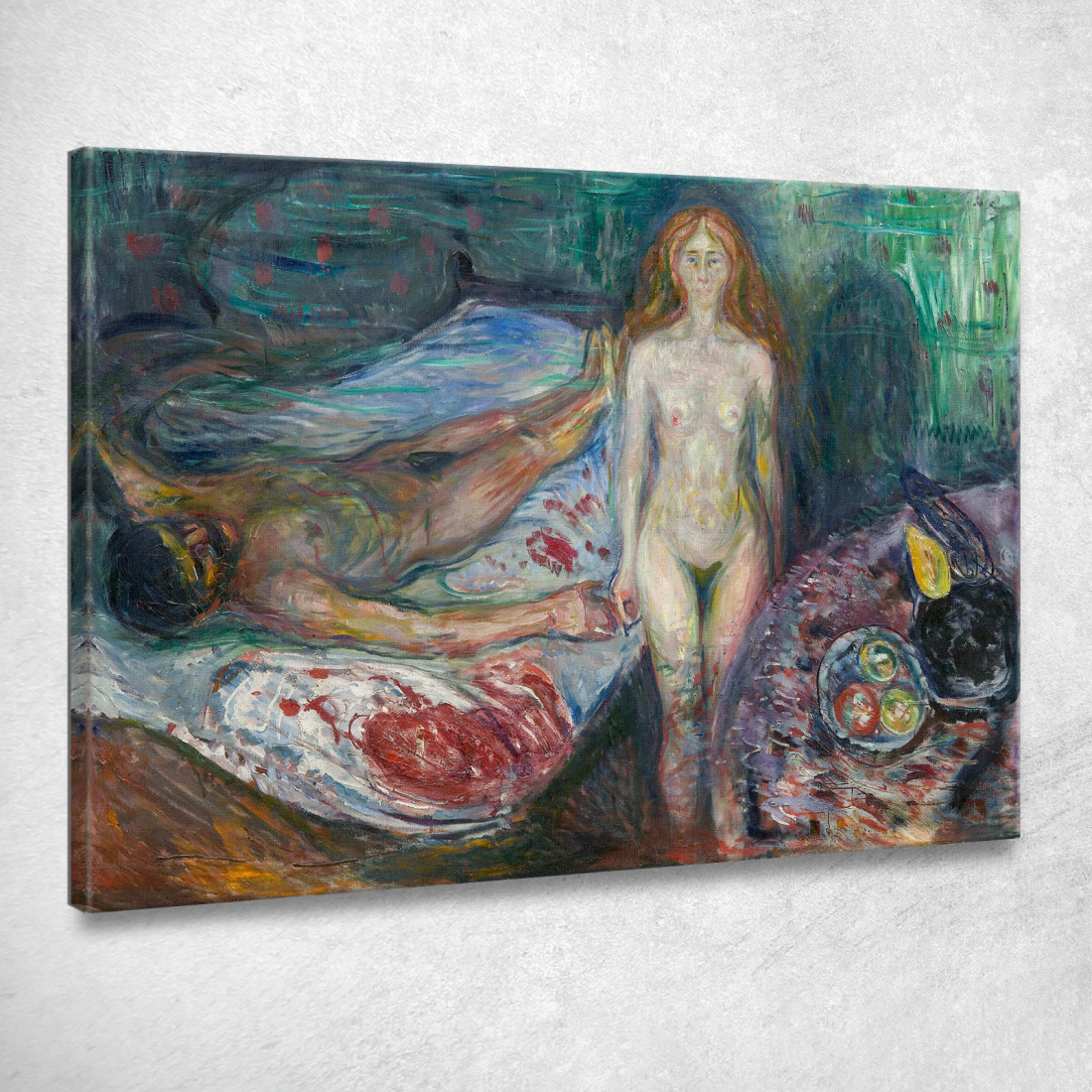 La Morte Di Marat 1907 Edvard Munch em103 quadro stampato su tela La Morte Di Marat 1907 Edvard Munch em103 quadro stampato su tela