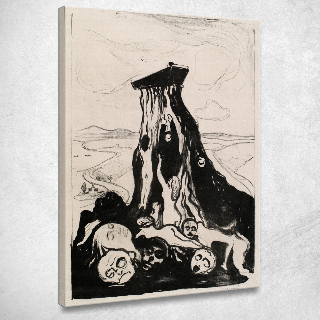 Marcia Funebre Edvard Munch em123 quadro stampato su tela Marcia Funebre Edvard Munch em123 quadro stampato su tela