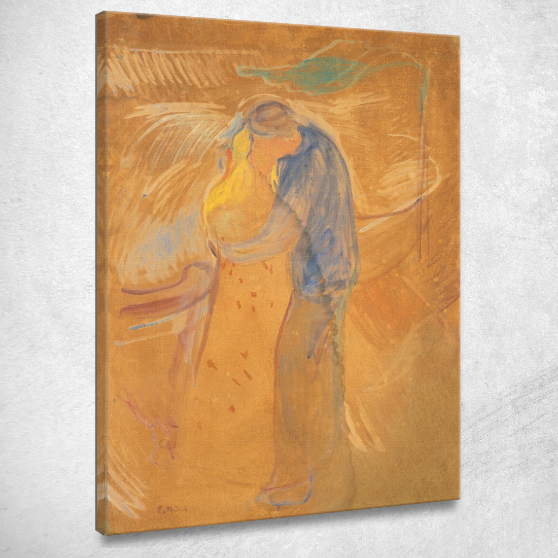 Bacio Edvard Munch em159 quadro stampato su tela Bacio Edvard Munch em159 quadro stampato su tela