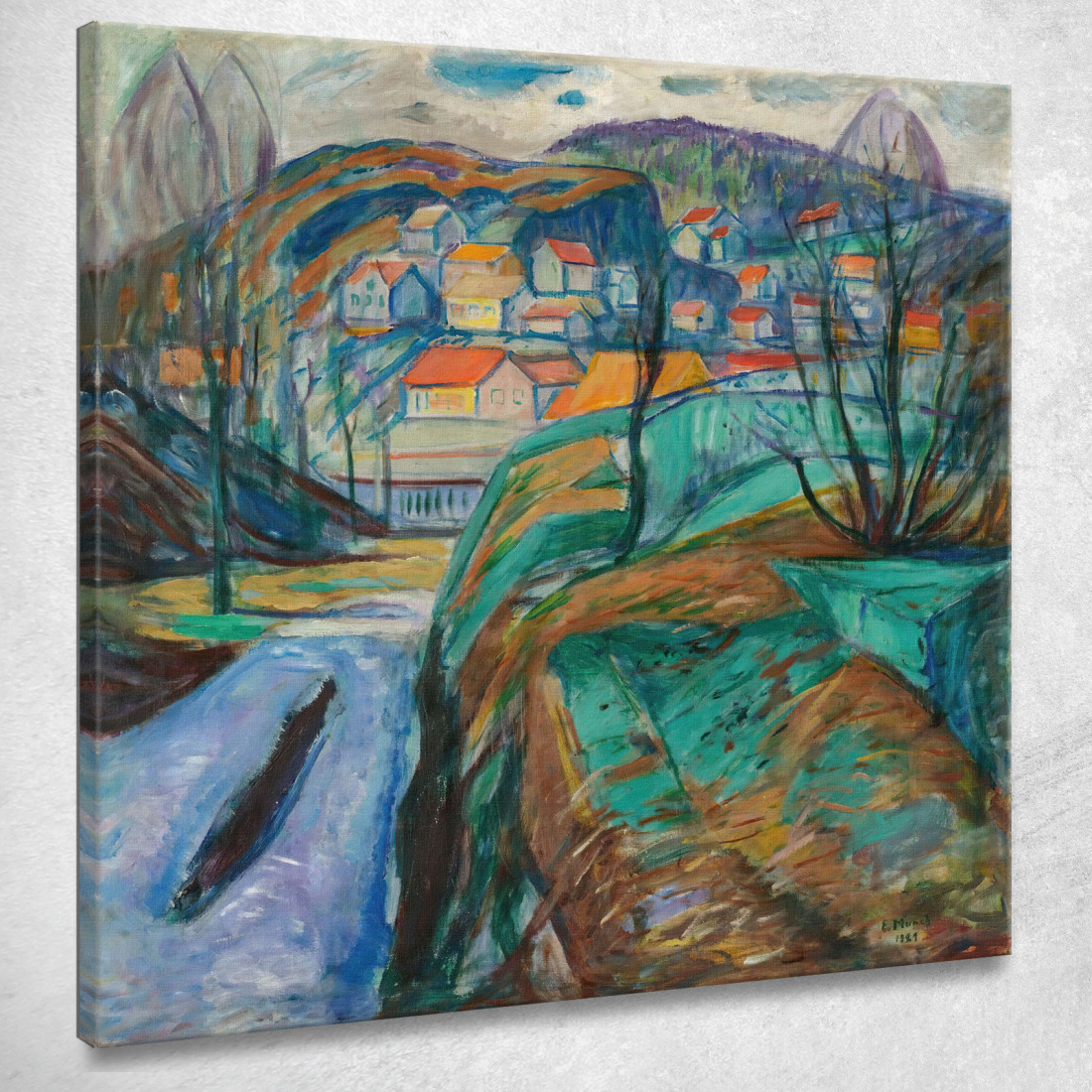 Kragerø In Primavera Kragerø In Primavera Edvard Munch em165 quadro stampato su tela Kragerø In Primavera Kragerø In Primavera Edvard Munch em165 quadro stampato su tela