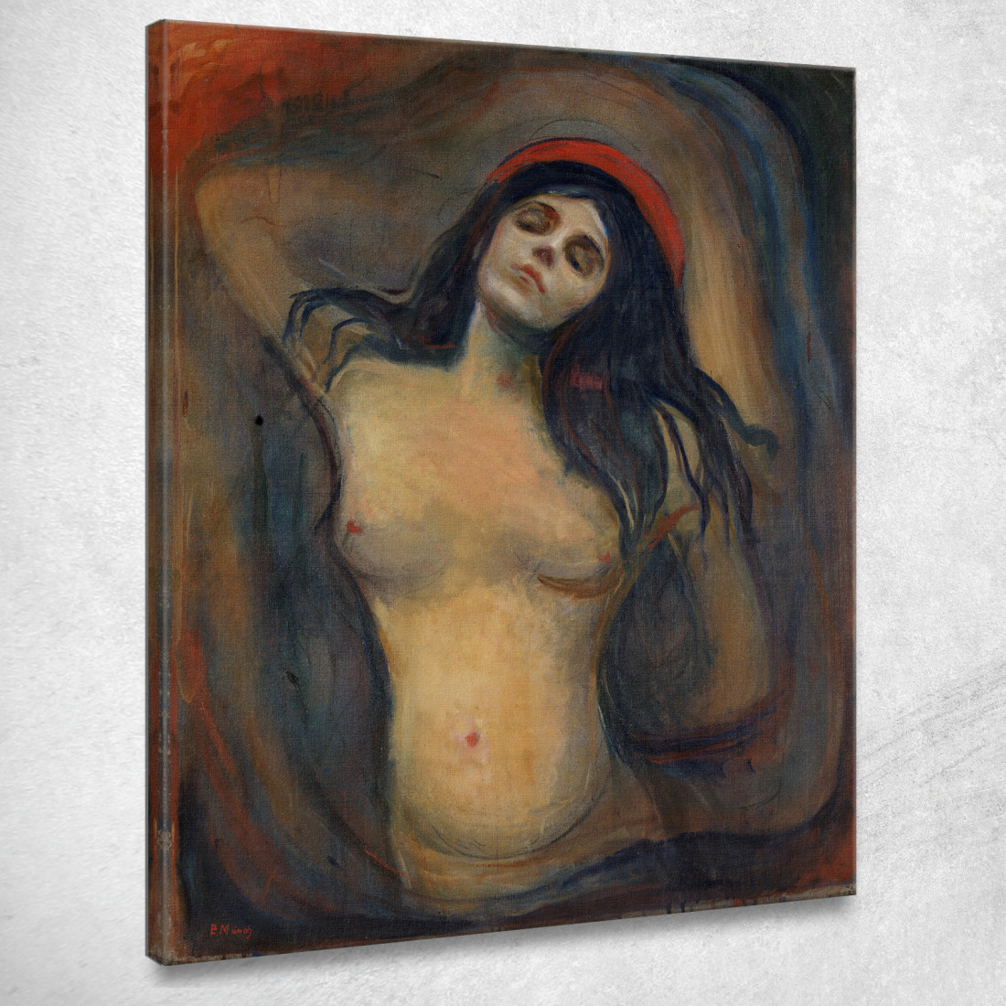 Madonna 1894 Edvard Munch em181 quadro stampato su tela Madonna 1894 Edvard Munch em181 quadro stampato su tela