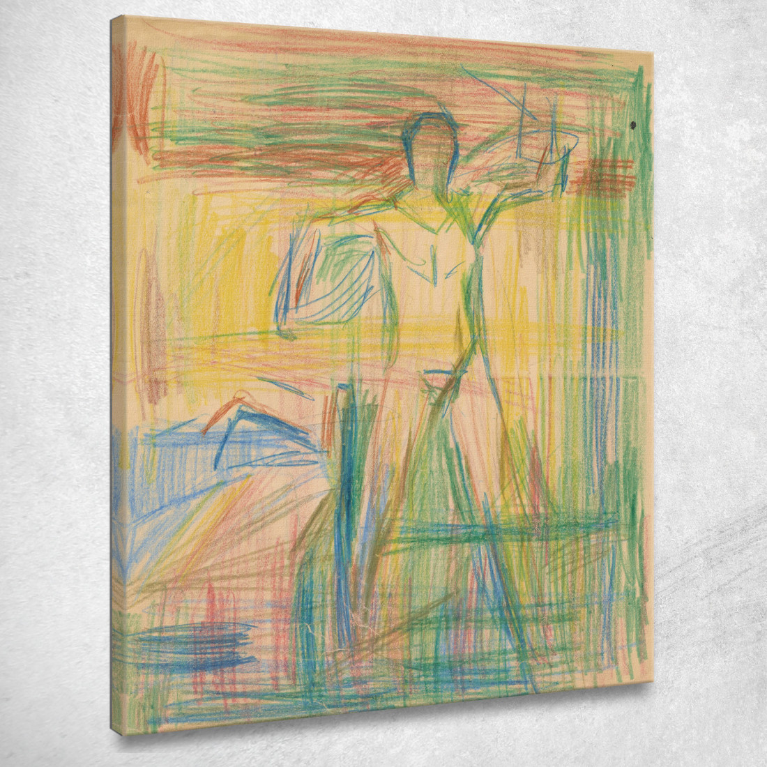 L'Uomo Agisce Edvard Munch em188 quadro stampato su tela L'Uomo Agisce Edvard Munch em188 quadro stampato su tela