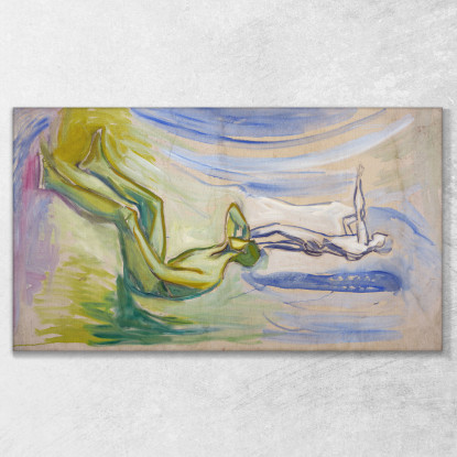 Uomini Che Si Rivolgono Verso Il Sole Edvard Munch em199 quadro stampato su tela