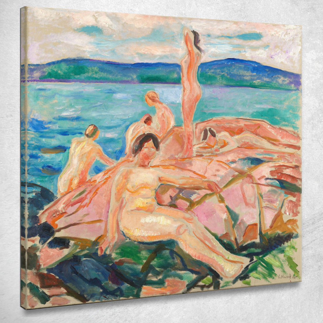 Mezza Estate Edvard Munch em202 quadro stampato su tela Mezza Estate Edvard Munch em202 quadro stampato su tela