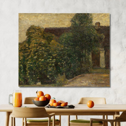 Alberi Davanti Alla Casa Adolf Hölzel ahl5 quadro stampato su tela