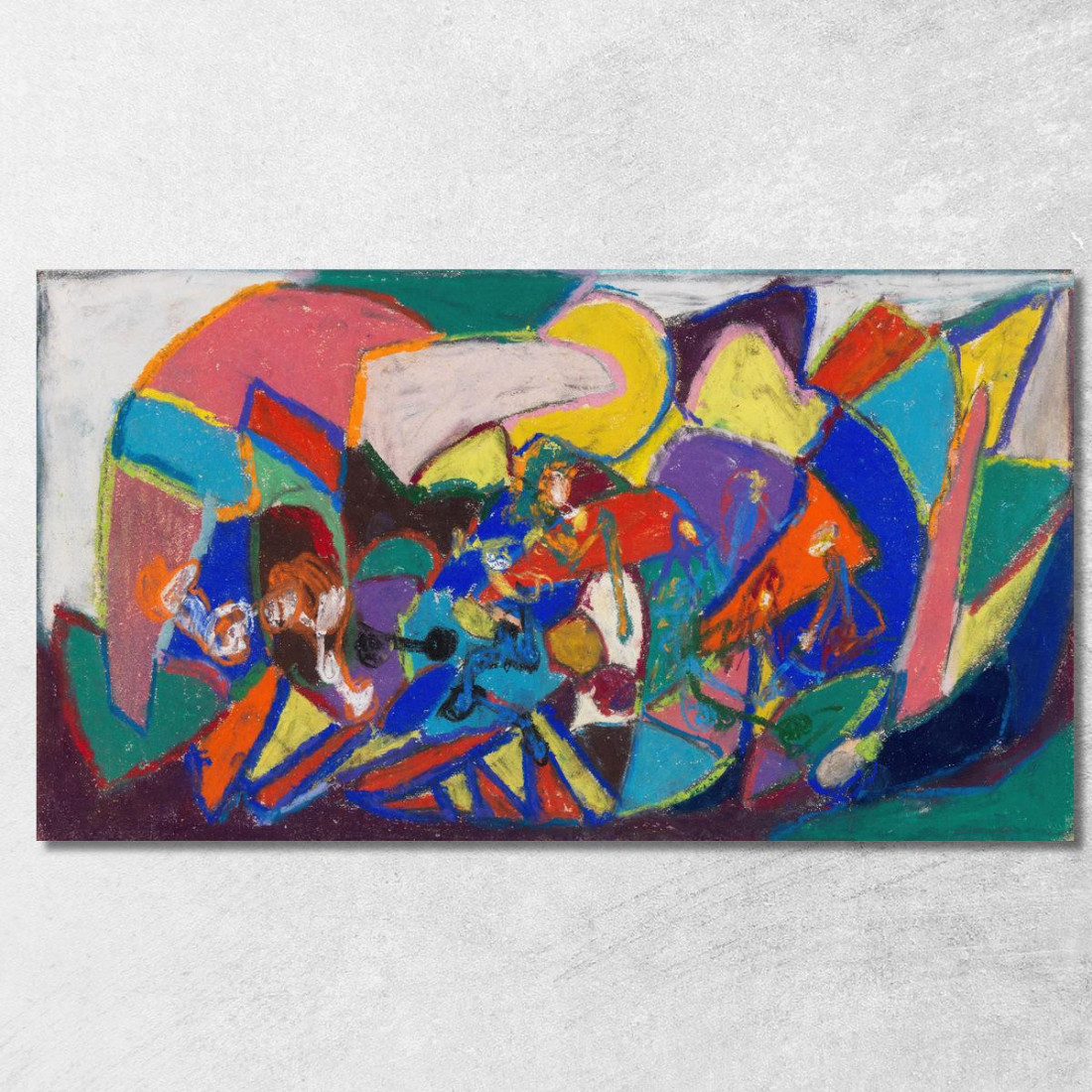 Composizione Della Figura Adolf Hölzel ahl20 quadro stampato su tela Composizione Della Figura Adolf Hölzel ahl20 quadro stampato su tela