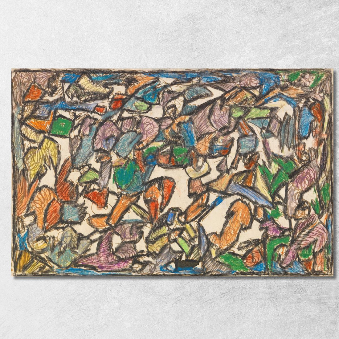 Giungla Leggera Adolf Hölzel ahl34 quadro stampato su tela Giungla Leggera Adolf Hölzel ahl34 quadro stampato su tela