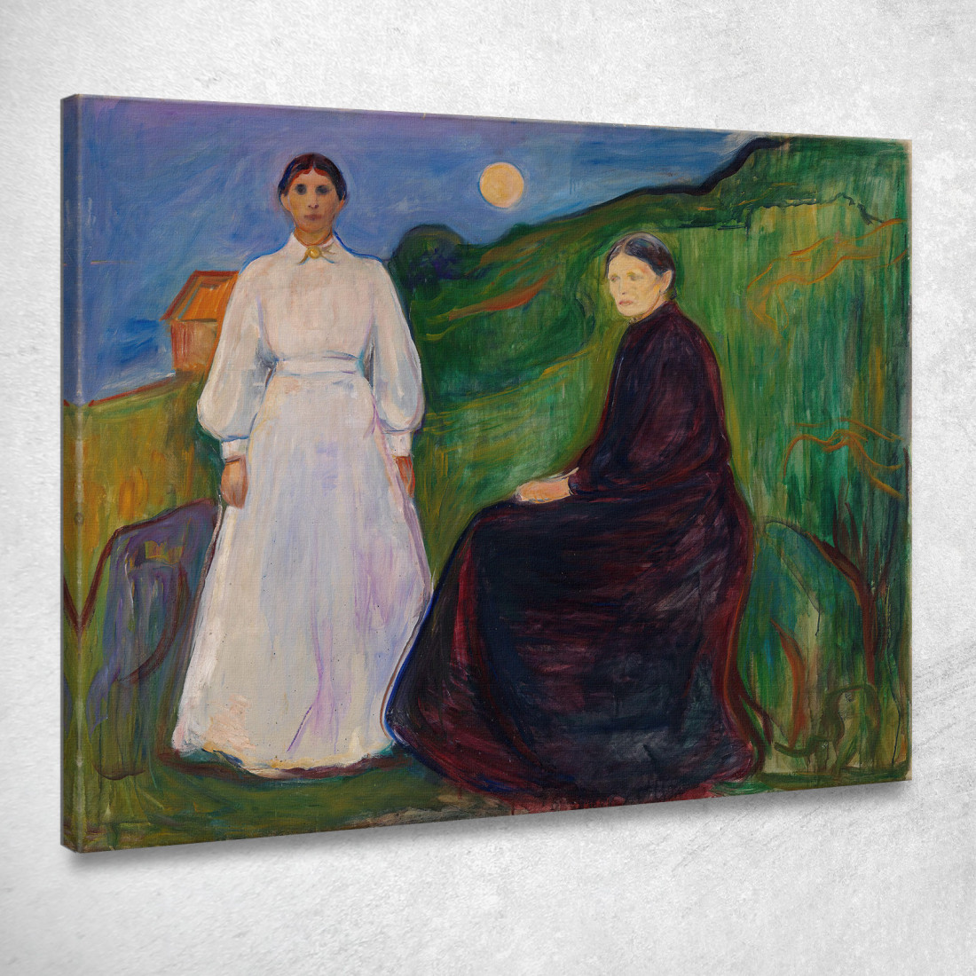 Madre E Figlia Edvard Munch em214 quadro stampato su tela Madre E Figlia Edvard Munch em214 quadro stampato su tela
