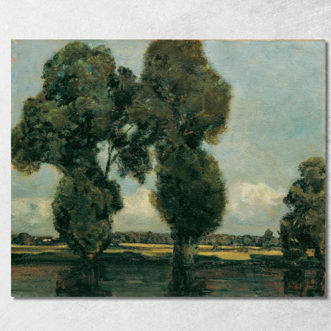 Pioppi Bianchi Adolf Hölzel ahl45 quadro stampato su tela Pioppi Bianchi Adolf Hölzel ahl45 quadro stampato su tela