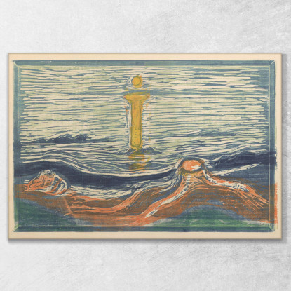Riva Mistica Edvard Munch em217 quadro stampato su tela