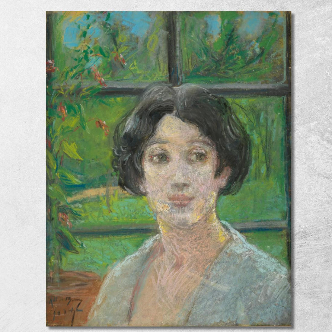 Finestra Del Giardino Alice Pike Barney apb29 quadro stampato su tela Finestra Del Giardino Alice Pike Barney apb29 quadro stampato su tela