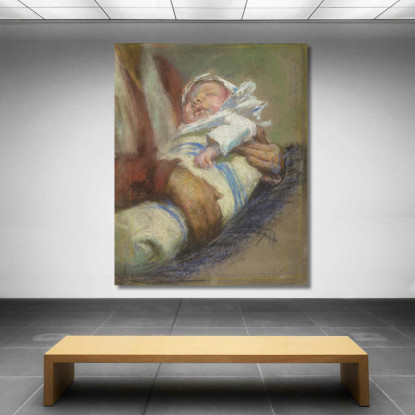 In Fasce Alice Pike Barney apb41 quadro stampato su tela