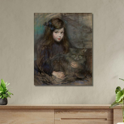 Minette E Minet Alice Pike Barney apb74 quadro stampato su tela