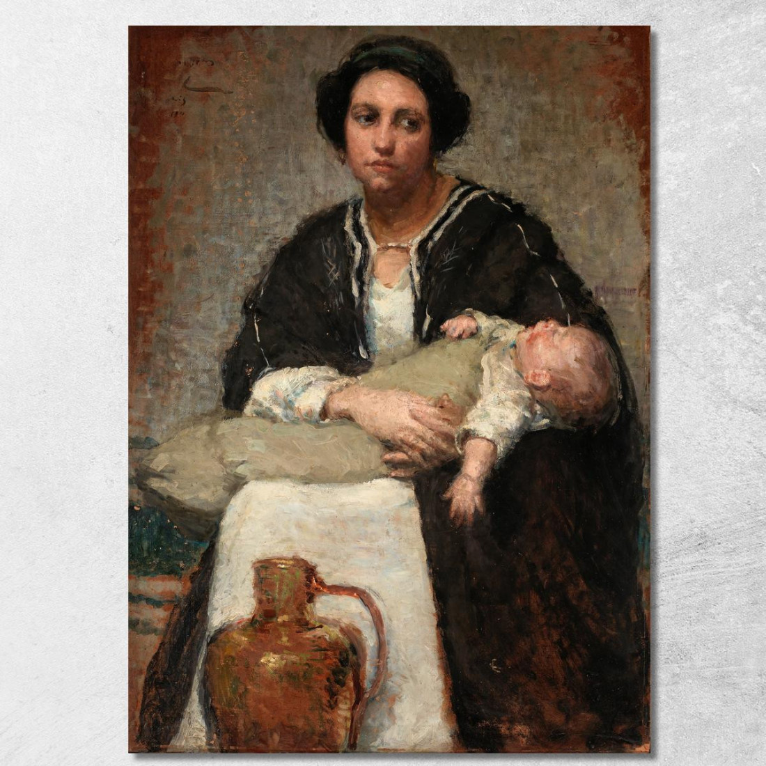 Madre E Bambino Addormentato Alice Pike Barney apb79 quadro stampato su tela Madre E Bambino Addormentato Alice Pike Barney apb79 quadro stampato su tela