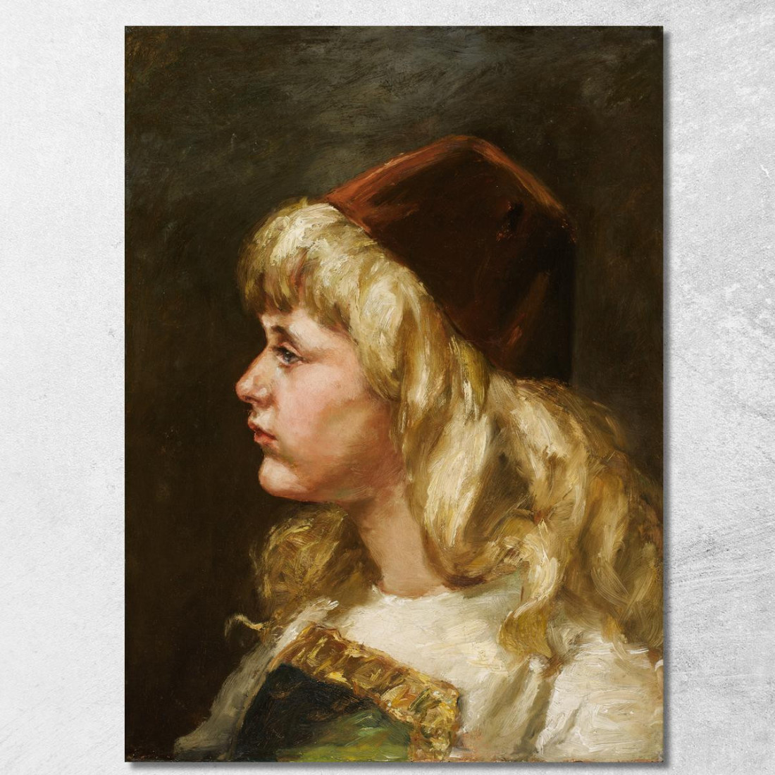 Natalie A Sette Anni Alice Pike Barney apb82 quadro stampato su tela Natalie A Sette Anni Alice Pike Barney apb82 quadro stampato su tela