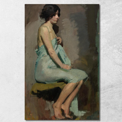 Studio Di Una Donna Seduta Alice Pike Barney apb104 quadro stampato su tela