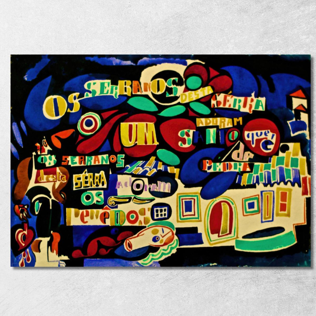 Poesia Di Serrana A Colori Amadeo de Souza-Cardoso asc18 quadro stampato su tela Poesia Di Serrana A Colori Amadeo de Souza-Cardoso asc18 quadro stampato su tela