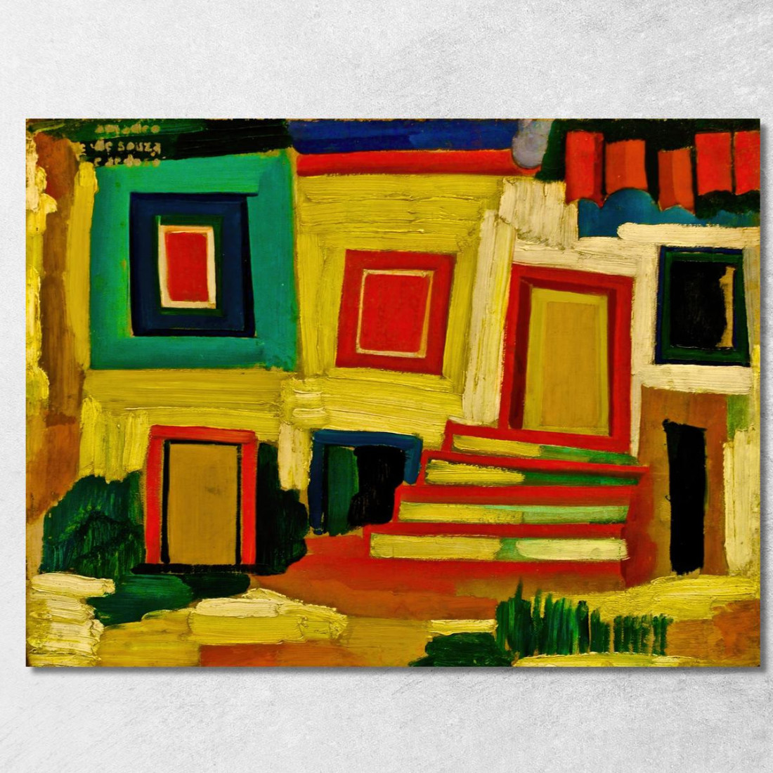 Il Paesaggio Della Piccola Casa Luminosa Amadeo de Souza-Cardoso asc25 quadro stampato su tela Il Paesaggio Della Piccola Casa Luminosa Amadeo de Souza-Cardoso asc25 quadro stampato su tela