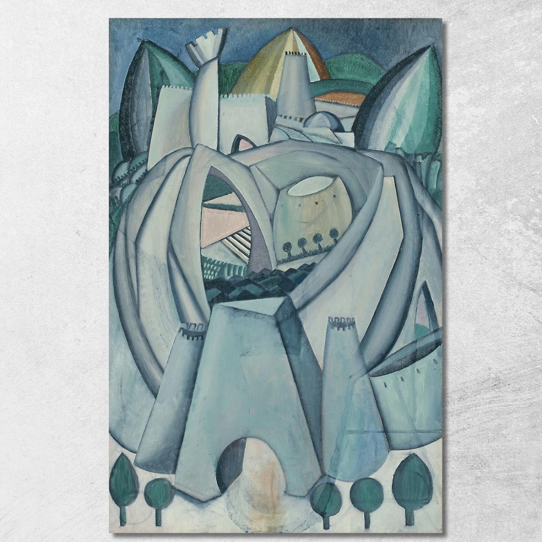 La Roccaforte Amadeo de Souza-Cardoso asc27 quadro stampato su tela La Roccaforte Amadeo de Souza-Cardoso asc27 quadro stampato su tela